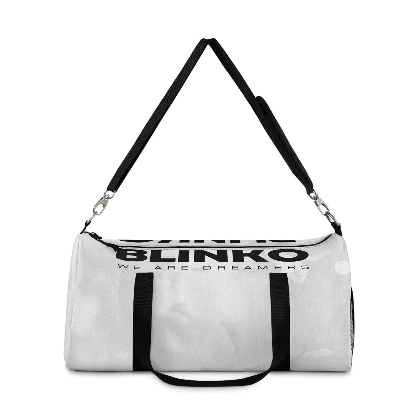 WHITE DUFFEL BAG