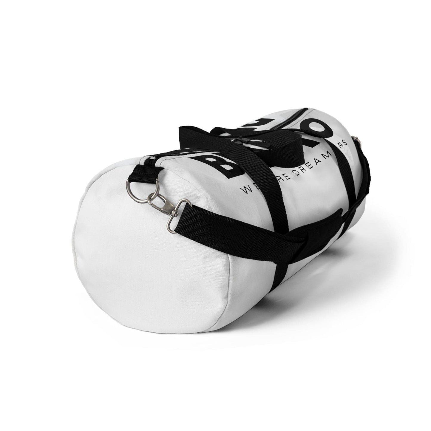 WHITE DUFFEL BAG